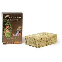Prabhuji's Gifts Saucha Soap Bar - Sabonete natural de leo de coco - Sabonete corporal nutritivo e embelezador - Sabonete em barra para mulheres