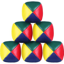 6 pacotes conjunto de bolas de malabarismo para iniciantes qualidade mini kit de bola de malabarismo durvel macio e fcil para iniciantes malaba
