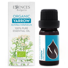Essences Bulgaria Olio essenziale Yarrow Organic 1/3 FL OZ | 10 ml | Achillea Millefolium | 100% puro e naturale | Nonluito | Grado terapeutico | Far