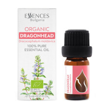 Essences Bulgaria Organic Moldavian Dragonhead Olio essenziale 1/6 fl oz | 5ml | Dracocephalum Moldavica | 100% puro e naturale | Nonluito | Grado te