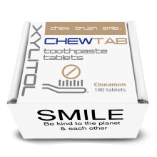 Compresse di dentifricio chewtab weldental ricarica di cannella