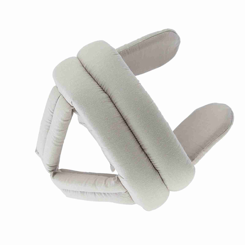 Protective Hat Elder Head Cap Safety Helmet Old Man Ear Protection Fall Prevention (Gray) 8791324578857