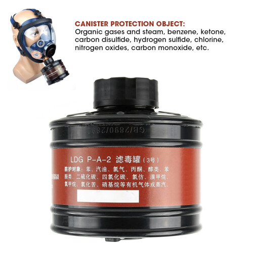 ABS Gas Mask Filter 40mm Respirator Canister Practical Replacement Accessory 2