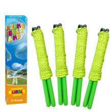 E-KNOW Bubble Wand 4 Pack Giant Bubble Wand udendrs legetj til brn Genanvendeligt rustfrit stl Teleskopisk design Bubble Party Favors fungere