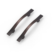 KNOBWELL 10 Pacote 3 em leo Friccionado Bronze Armrio Puxadores de Gaveta de Bronze Escovado para Armrio e Armrio Alas de Armrio Curvo Vint