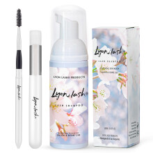 Lyon Lash Eyelash Extension Shampoo Gentle Formula Parabenfri Oil Free Foam Cleanser Kit | Fjern ?jenmakeup | Salon og Hjemmebrug