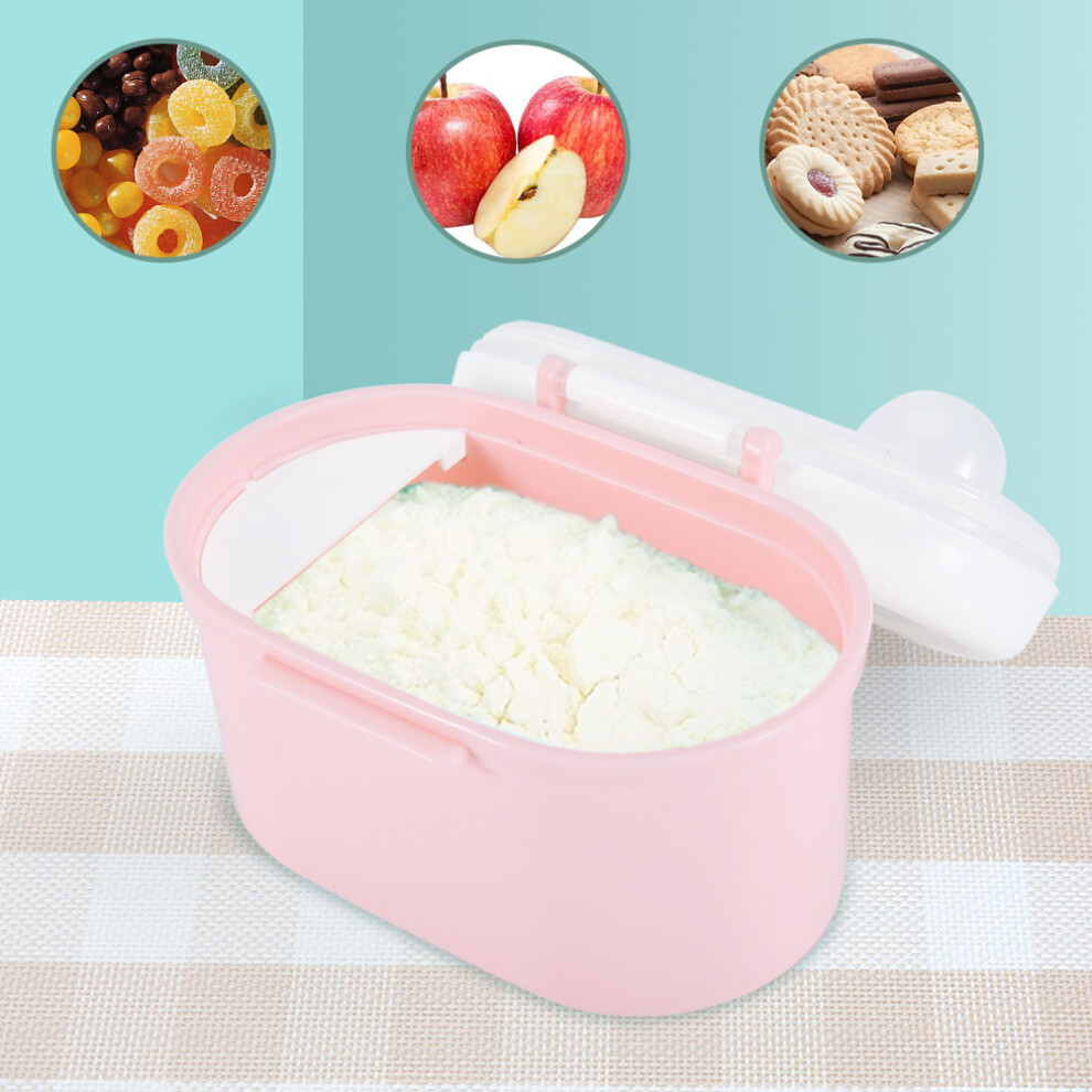Portable Milk Powder Sealing Storage Box Microweave Freezer Safe (Pink S)