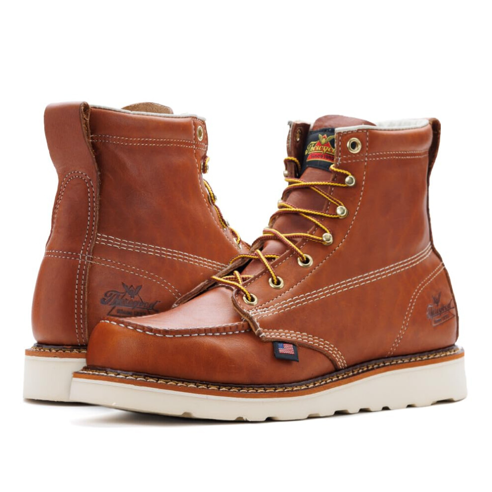 Thorogood American Heritage 6 Arbeitsstiefel Mit Stahlkappe F R Herren Vollnarbenleder Mit Rutschfester Mokassin-Keilsohle Und Komfort-Einleges-image