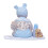Roupas de boneca reborn menino, 5 peas para boneca reborn de 17 a 18 polegadas, conjunto de roupa azul para menino 3