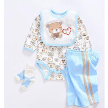 Roupas de boneca reborn menino, 5 peas para boneca reborn de 17 a 18 polegadas, conjunto de roupa azul para menino