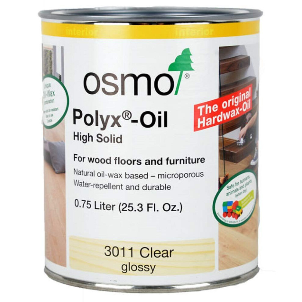 Osmo Polyx-Oil  3011 Clear Gloss - .750 Liter