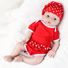 IVITA Poupée Bébé Silicone 19 Pouces Corps Complet Fille Réaliste avec Kit d'Alimentation