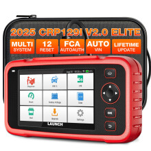 LAUNCH CRP129I V2.0 2025 OBD2 Scanner ABS/SRS/at/ENG Car Diagnostic Tool 12 Reset Services TPMS/Oil/EPB/SAS/BMS/DPF/Throttle Reset Injector Co