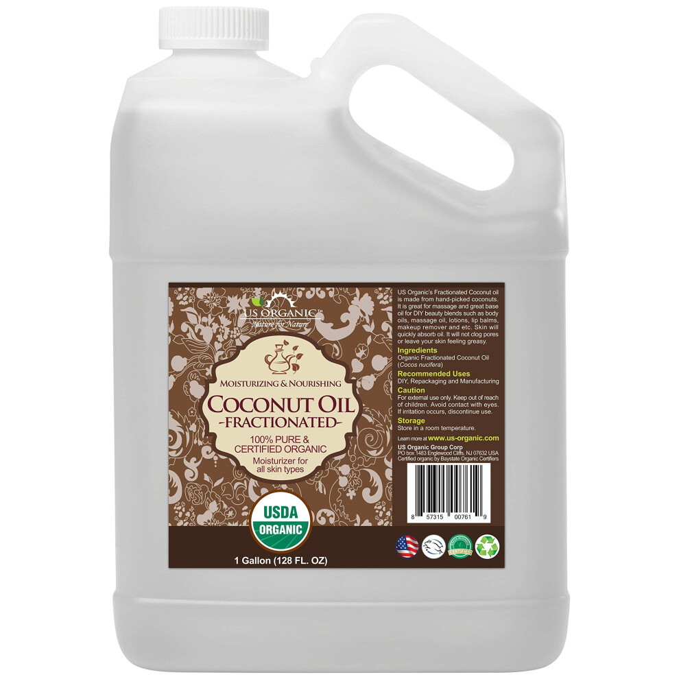 Opakowanie Zbiorcze Organicznego Frakcjonowanego Oleju Kokosowego Z Usa Certyfikat Usda Organiczny Bez Gmo Idealny Do Olejku Nosnego Do Masazu Do-image