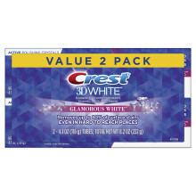 Crest 3D White Whitening Doenfaste Glamorous blanc 4,1 oz Pack de 2