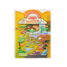 Melissa & Doug Dinosaur Puffy Sticker Speelset Reistooi met Dubbelzijdige Achtergrond, 36 Herbruikbare Stickers