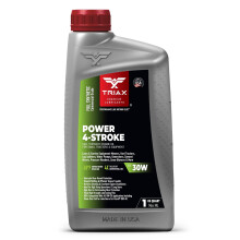 TRIAX Power 4-Stroke 30W Full Synthetic 4 Stroke Full Synthetic Small Engine Oil Garden Tractors and Other Power Equipment (1 Quart)