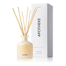 Apotheke Luxury Tuoksuva Reed diffuusori kotiin Hinoki Lavender - 6,7 Fl Oz Eteerinen Öljy Aromaterapia - 10 Rottinkista Tuoksupuikkoa Huonehajotin -