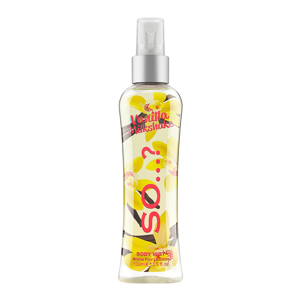 So...? Vanilla Milkshake Body Mist - Vanilla Perfume with Peach Plum Rose Notes - Ideal Gifts for Women - Long-Lasting Perfume for Women - 3.5 oz