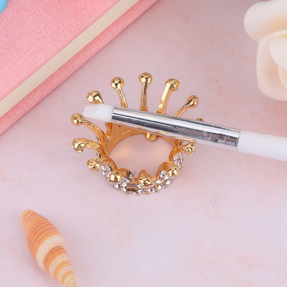 Crown Design Nail Art Brush Holder Set Pen Displayer Stand Tools Brush Holders 3#