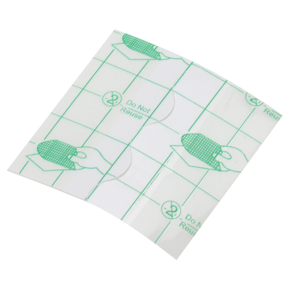 100pcs Transparent Waterproof Tape PU Film Anti Allergic Wound Fixing Tape (7 x 8cm)