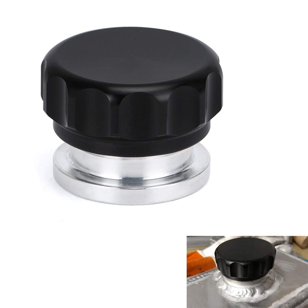 Ptnhz Od 1.5"""" 38Mm Aluminum Alloy Weld Billet On Filler Neck Cap Oil Fuel Water Tank Black 778778954770