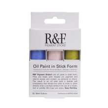 Handgemaakte verf - Proefset voor professionele oliepigmentsticks 2 - Set van 3 19 ml