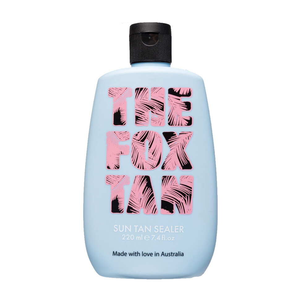 The Fox Tan Sun Tan Sealer Moisture Rich Formula For Darker & Long-Lasting Tans Creates Flawless Glowing Skin Vegan & Cruelty-Free 220Ml