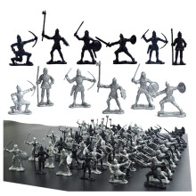 Lynkaye 60 Stck mittelalterliche Soldaten Militrfiguren Spielzeug Antike rmische Soldaten Figuren Statuen Mittelalter Armee Infanterie Bogenschtz