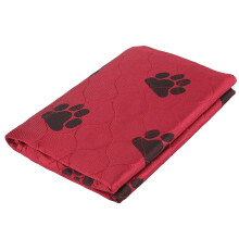 Hundeurinunterlage Matte Größe M 8 Tassen 70x80cm Rot 4-lagig