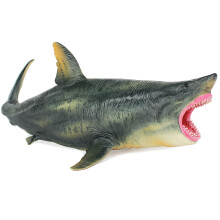 Gemini&Genius Megalodon Shark Legetj Havmonster Ocean Animal Shark Figur Legetj til brn Fdselsdagsgaver Cake Topper Collection og swimmingpoo
