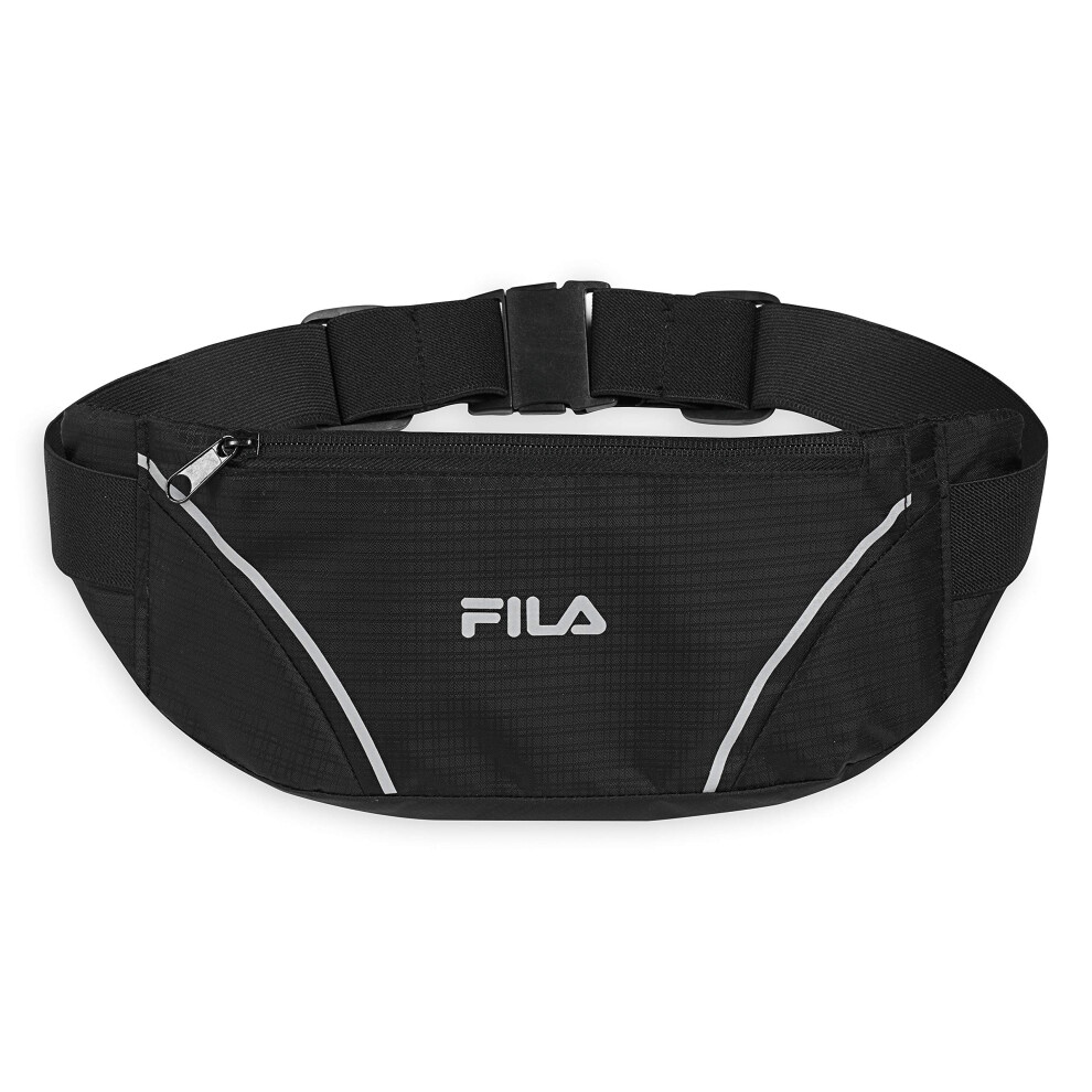 FILA Accessories Waist Pack - Running Belt Fanny Pack | Adventurer Adjustable Sports Pouch Phone Holder for Women & Men | Running  Walking  Cycli