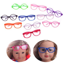 FunPa Puppenbrille, 10 Paar Puppenbrillen, Puppen-Anziehbrille, Cosplay-Party-Zubehr, passend fr 18-Zoll-Puppen (zufllige Farbe)