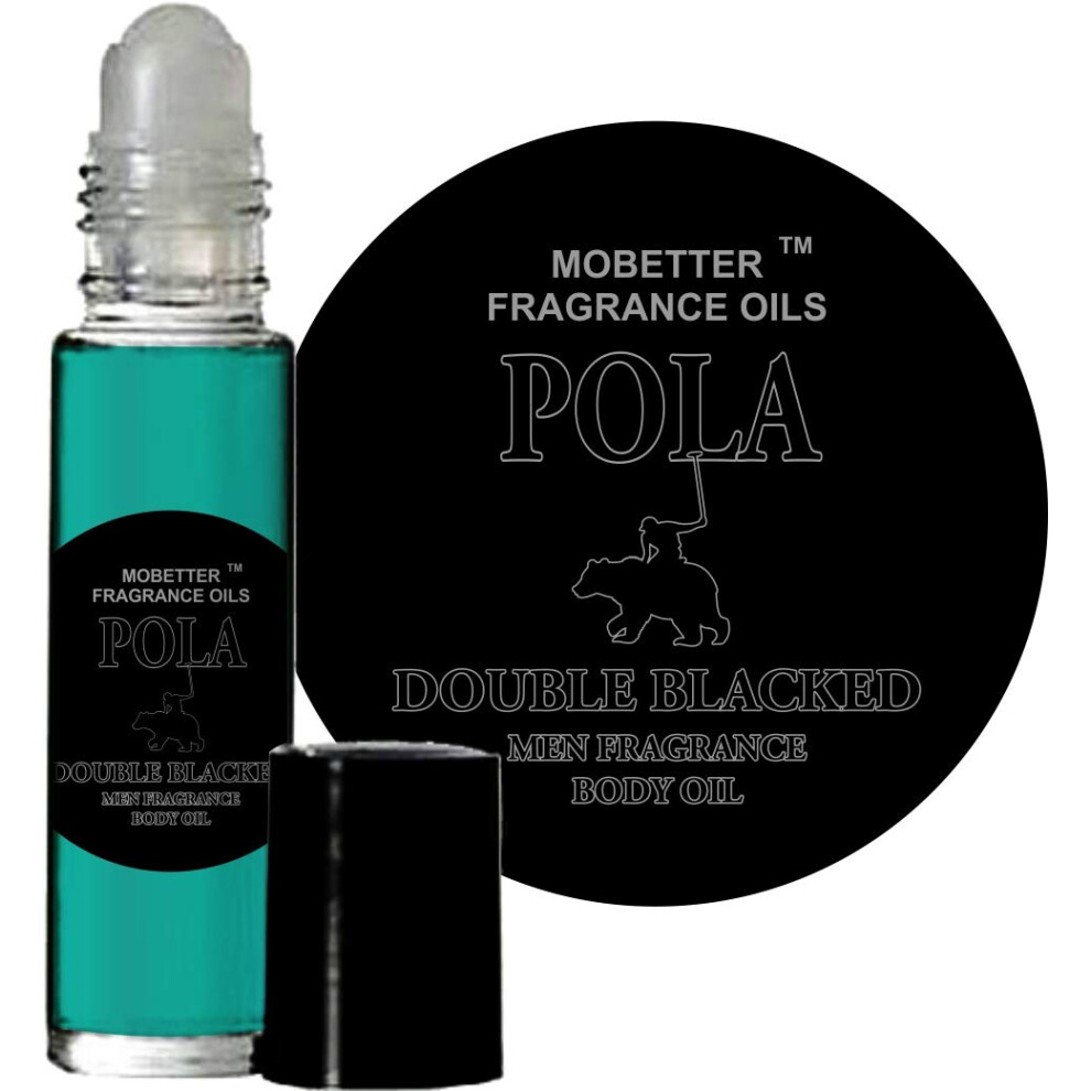 Mobetter Fragrance O Mobetter Fragrance Oils Pola Double Blacked Cologne Body Oil For Men (10Ml Roll On)