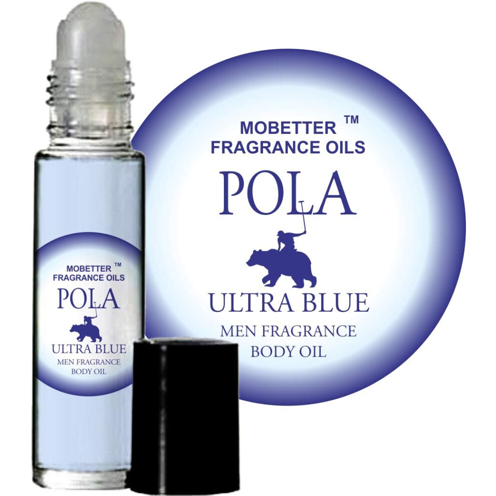 Mobetter Fragrance O Blue Mobetter Fragrance Oils Pola Ultra Cologne Body Oil For Men (10Ml Roll On)