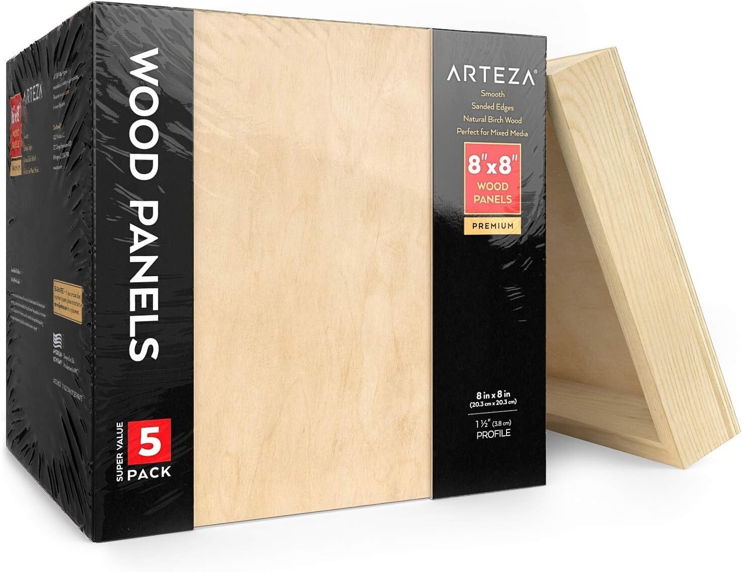 Dreven plten desky ARTEZA 8 x 8 palcu Balen 5 drevench panelu z ...