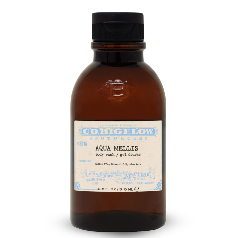 C. O. Bigelow C.o. Bigelow Iconic Collection Aqua Mellis Body Wash With Sodium Pca Coconut Oil Aloe Vera 10.5 Fl Oz