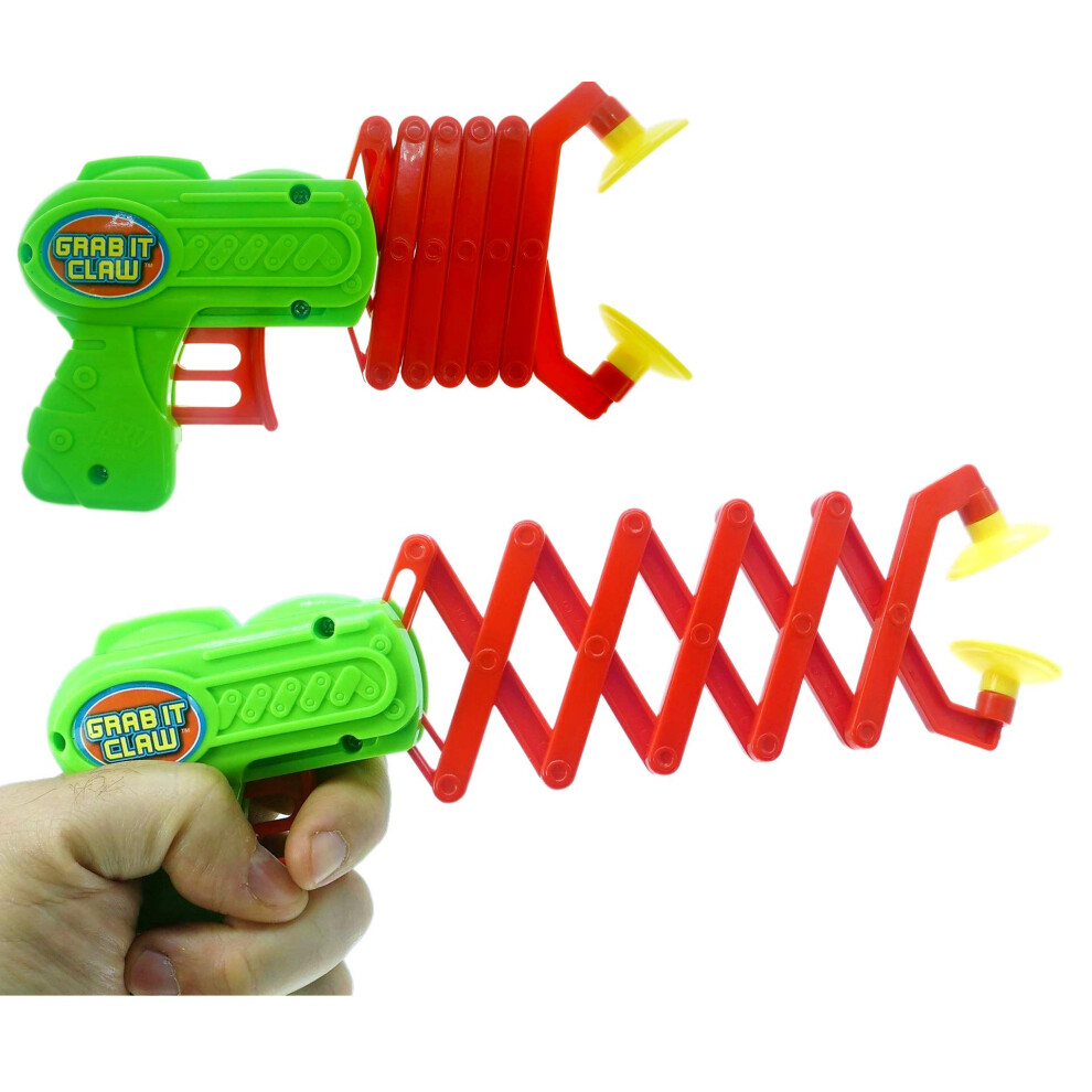 Ja-Ru Robot Arm Claw Grabber Gun (1 Toy Assorted) 12 Inch Long Reach. Reacher Grabber Pickup Tool Kids Toys. Interactive Play & Learning Toy. Hand Eye