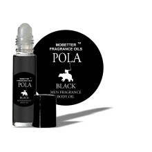 Pola Black Cologne -tuoksuvartaloöljy miehille Woody aromaattinen pitkäkestoinen matkakoko, inspiroitu Polo Black