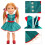 BM 10 conjuntos de roupas de boneca Wellie americana, roupas feitas  mo, roupas casuais e outras bonecas de 14 a 14,5 polegadas 3