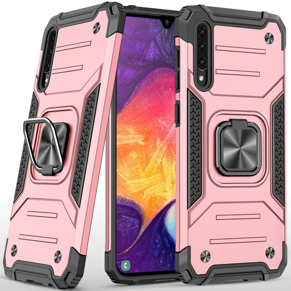 Dionsibei Pro Samsung Galaxy A50 Pouzdro Pouzdro A50S A30S Vojensk Vestaven Drk Na Stojnek Armor Heavy Duty Shockproof Cover Ochrann Kryt Pro G-image