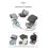 Manito Sun Shade Extender/Auxiliary Canopy til autostol (koksgr) 4