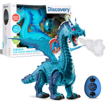 Discovery Kids RC Draak Rook Grote dinosaurusspeelgoed met echte rook Adem Vleugelklapper brullen Lichtgevend Realistisch geluid Eenvoudig te gebruik