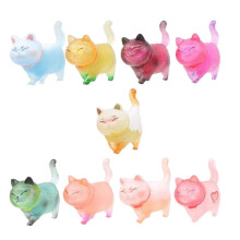 Halloluck 9 ks Barevn Roztomil miniaturn kocic figurka Zvrec kocka Postavy Hracky Kolekce minifigurek Hrac sada Dort Topper Rostlina Dekorace