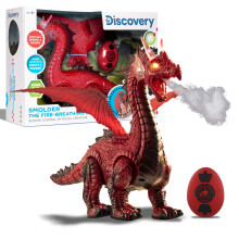 Discovery Kids RC Draak Rook Grote dinosaurusspeelgoed met echte rook Adem Vleugelklapper brullen Lichtgevend Realistisch geluid Eenvoudig te geb