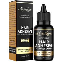 Paryklim til frontblondeparyk - Vandtt blondelim - Latexfri og oliebestandig hrklbemiddel - Strk hftning - 1,3 fl oz (1 PC) parykbnd 1 pary