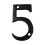 Hardware RCH NO-BR235-50 nmero de lato preto bronzeado a leo de 2 polegadas 1