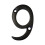 Hardware RCH NO-BR235-50 nmero de lato preto bronzeado a leo de 2 polegadas 1