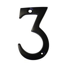 RCH Hardware NO-BR235-50 Brass Number 2 Inch Oil Bronzed Black