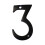 Hardware RCH NO-BR235-50 nmero de lato preto bronzeado a leo de 2 polegadas 1